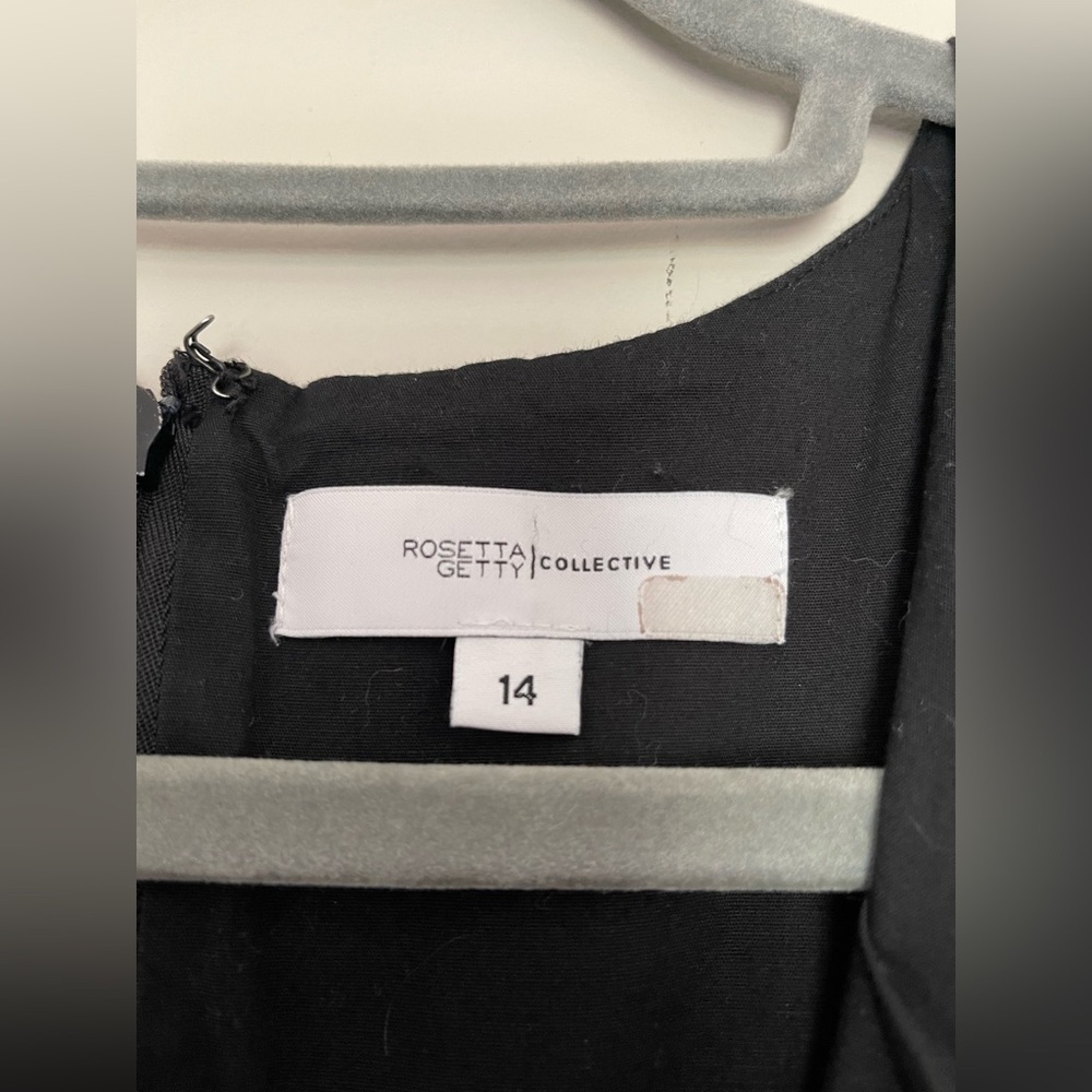 Rosetta Getty Black Sleeveless Midi Dress with Front Cutout - Picture 8 of 11